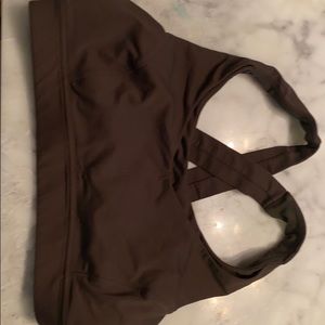 Lululemon olive green sports bra-size 6